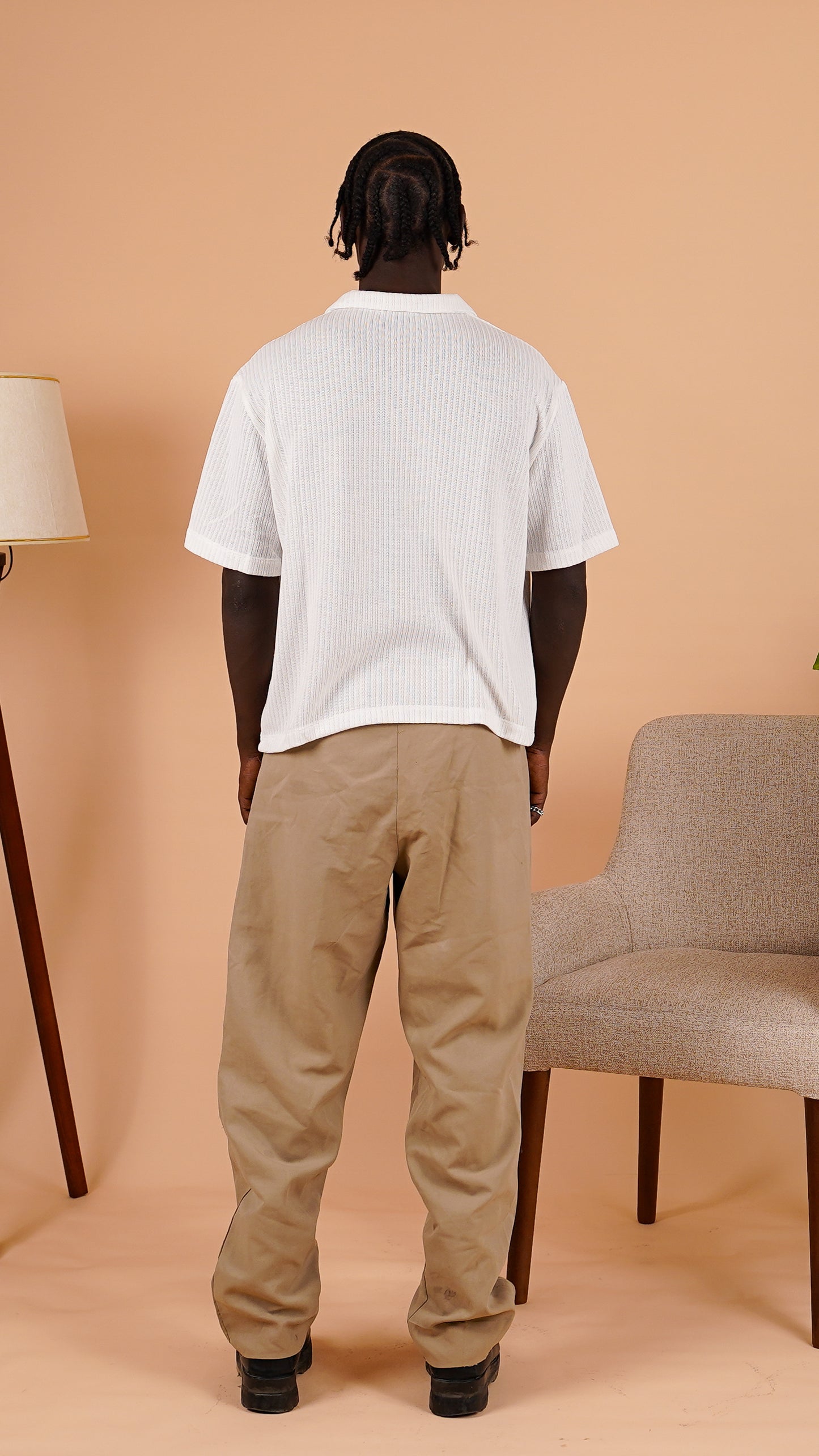 Relaxed Ribbed Polo