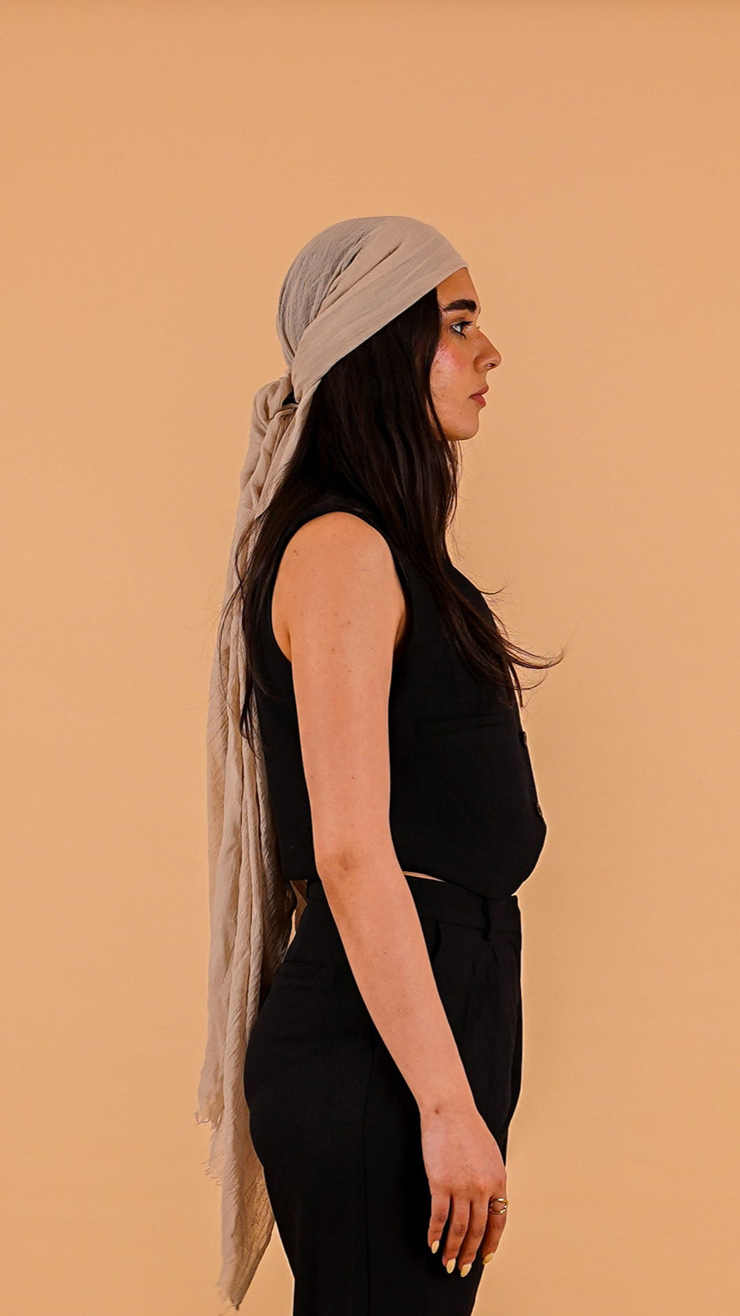 Cropped Linen Vest