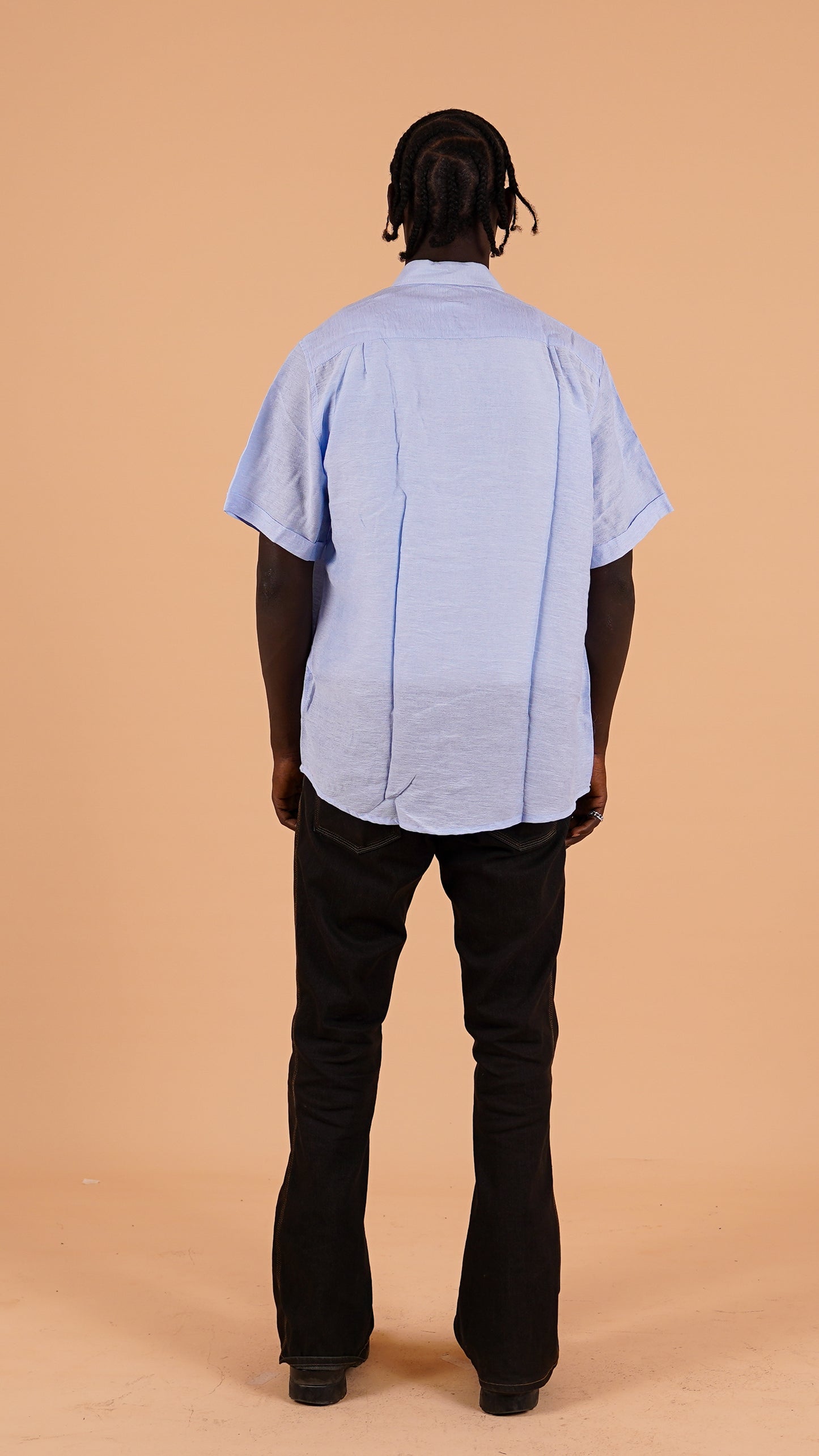 Short-Sleeved Linen Shirt