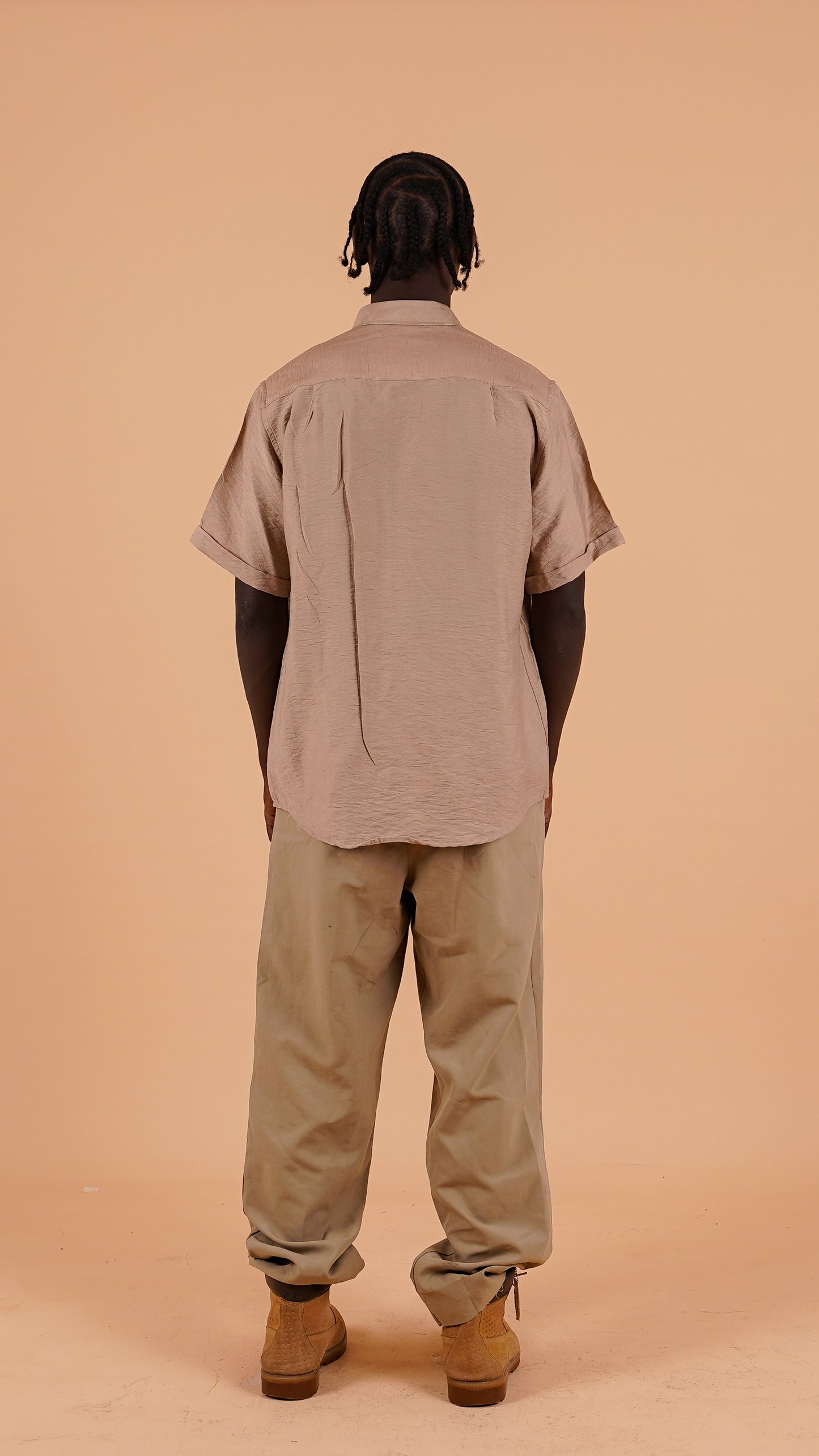Short-Sleeved Linen Shirt