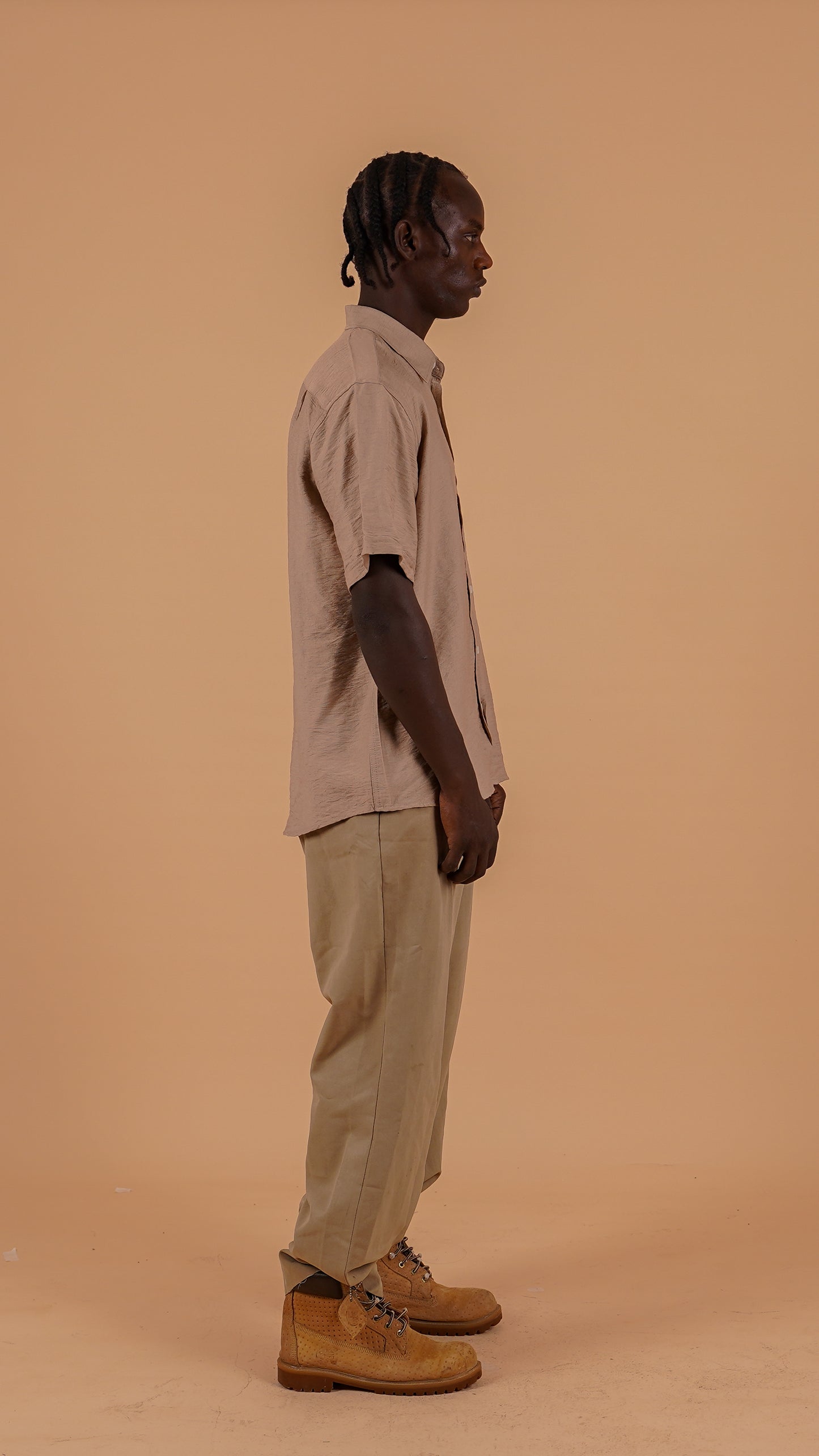 Short-Sleeved Linen Shirt