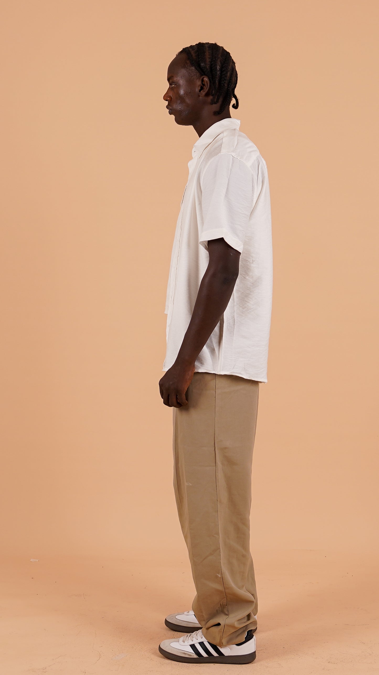 Short-Sleeved Linen Shirt