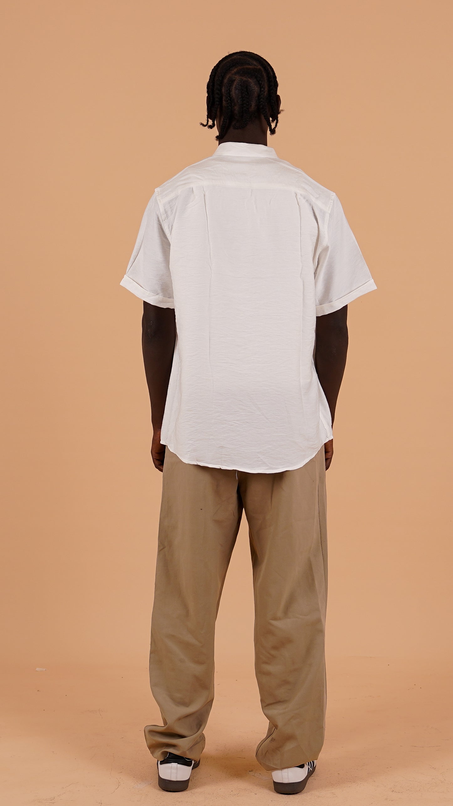 Short-Sleeved Linen Shirt